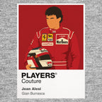 Jean Alesi Formula 1 T-shirt – grey view