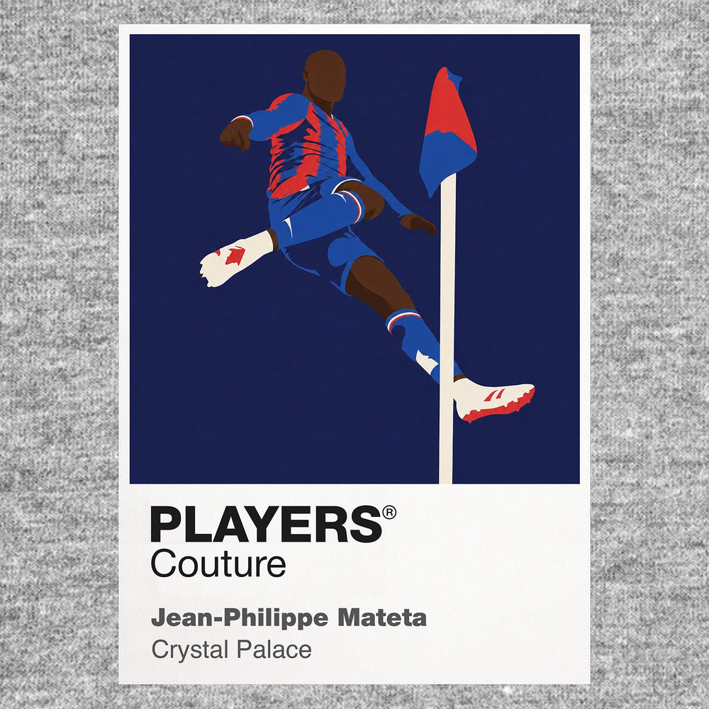 Jean-Philippe Mateta Crystal Palace grey Icon Frame artwork detail