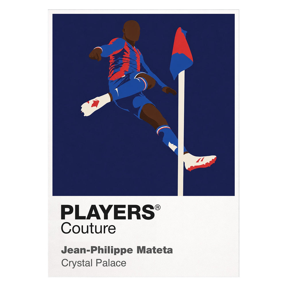 Jean-Philippe Mateta Crystal Palace white Icon Frame artwork detail