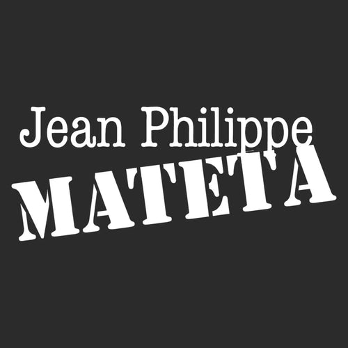 Jean Philippe Mateta Logo Men's T-Shirt – black close-up detail shot of the Jean Philippe Mateta Players Couture logo design
