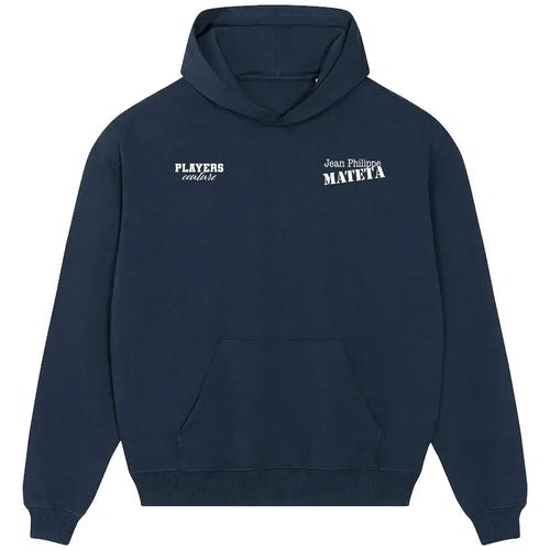 Jean Philippe Mateta hoodie – navy men's hoodie featuring the Jean Philippe Mateta Players Couture logo