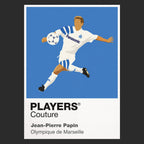 Jean-Pierre Papin Marseille Icon Frame — Black