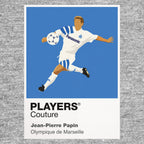Jean-Pierre Papin Marseille Icon Frame — Gray