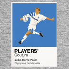 Jean-Pierre Papin Marseille Icon Frame Men's Hoodie — Gray Artwork