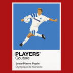 Jean-Pierre Papin Marseille Icon Frame — Red