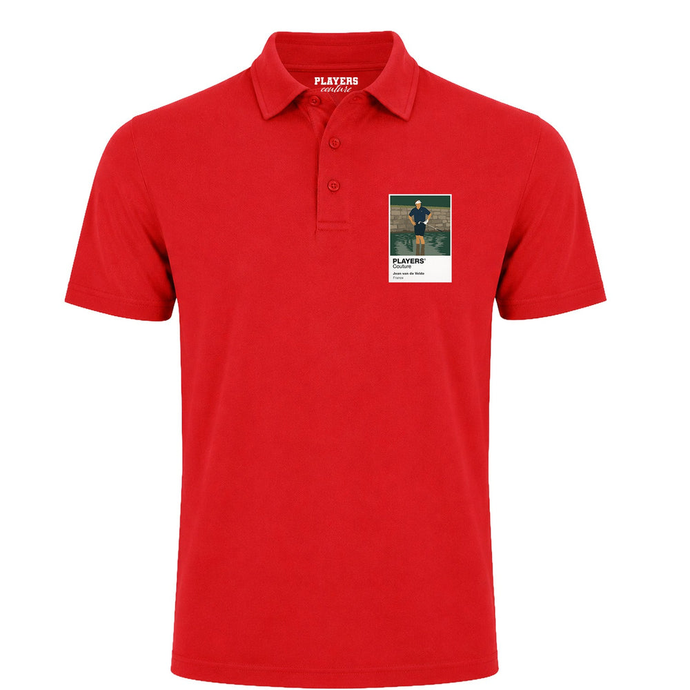 Jean van de Velde Golf Icon Frame Men's Polo Shirt - Red
