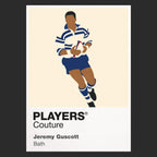 Jeremy Guscott Bath Rugby Union Icon Frame Men's Hoodie – image 9