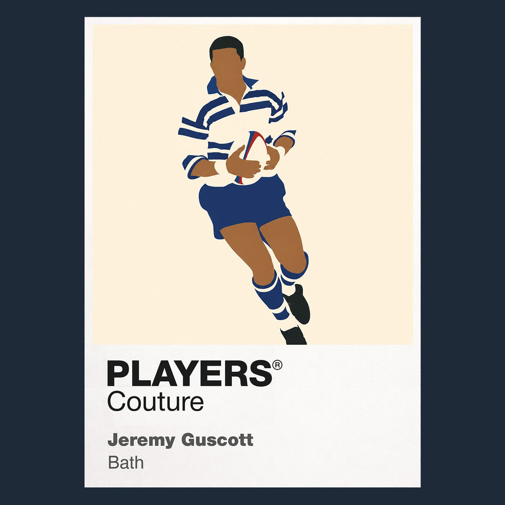 Jeremy Guscott Bath Rugby Union Icon Frame Men's Hoodie – image 1