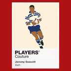 Jeremy Guscott Bath Rugby Union Icon Frame Men's T-Shirt – image 10
