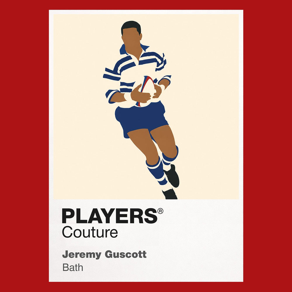 Jeremy Guscott Bath Rugby Union Icon Frame Men's Hoodie – image 7