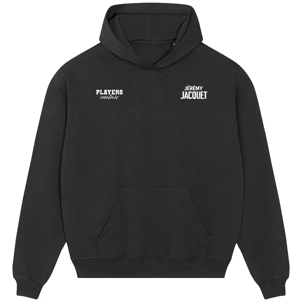 Jeremy Jacquet Logo Players Couture Men's Casual Hoodie - Black / S | Fashion Collection, Football, France, Hoodies, Liverpool, Men's, Rennes, Volume 1