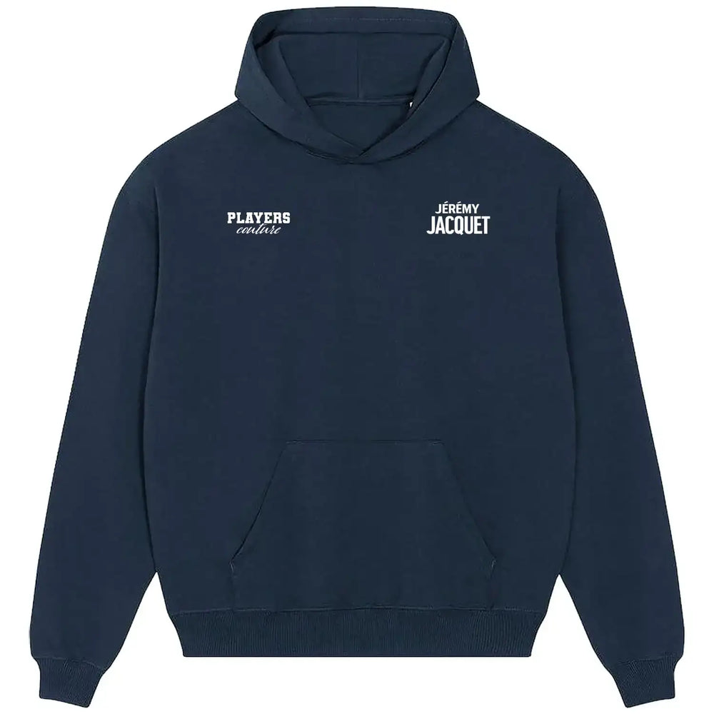 Jeremy Jacquet Logo Players Couture Men's Casual Hoodie - Navy / S | Fashion Collection, Football, France, Hoodies, Liverpool, Men's, Rennes, Volume 1