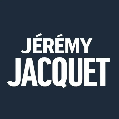 Jeremy Jacquet Logo Men's T-Shirt – navy close-up detail shot of the Jeremy Jacquet Players Couture logo design