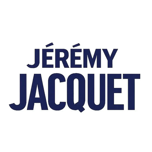 Jeremy Jacquet Logo Men's T-Shirt – white close-up detail shot of the Jeremy Jacquet Players Couture logo design