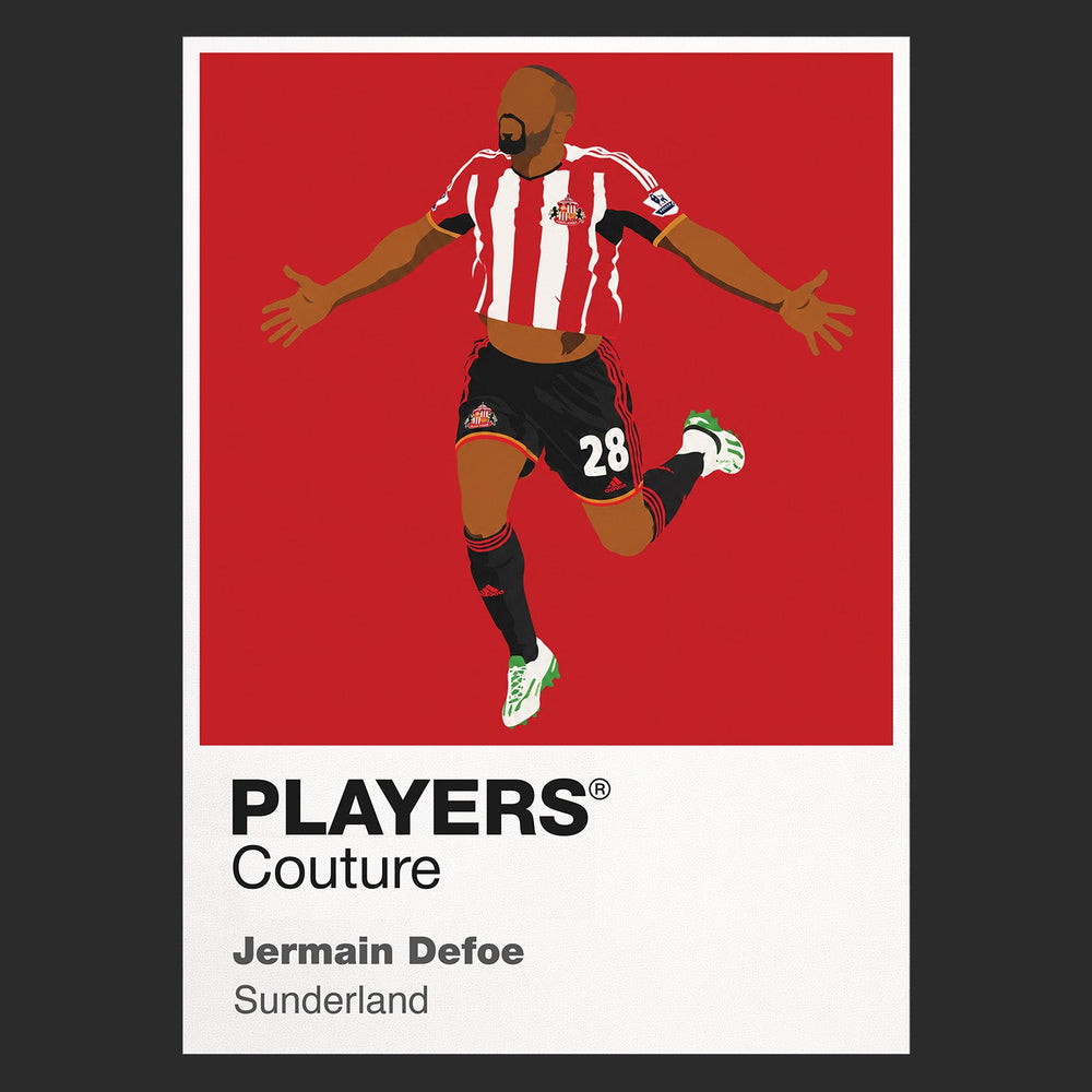 Jermain Defoe Sunderland black Icon Frame artwork detail