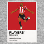 Jermain Defoe Sunderland grey Icon Frame artwork detail