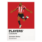 Jermain Defoe Sunderland white Icon Frame artwork detail