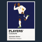 Jermain Defoe Tottenham Hotspur navy Icon Frame artwork detail