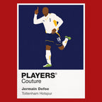 Jermain Defoe Tottenham Hotspur red Icon Frame artwork detail