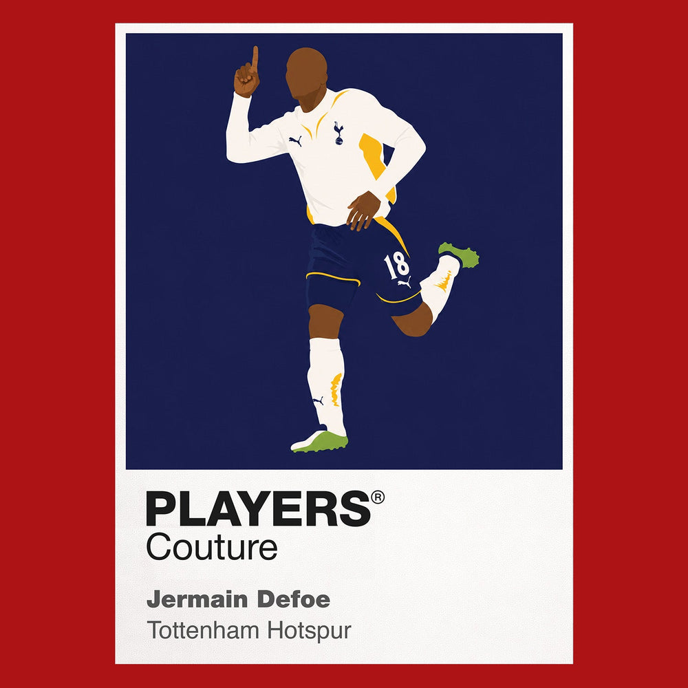 Jermain Defoe Tottenham Hotspur red Icon Frame artwork detail