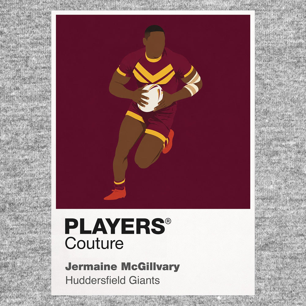 Jermaine McGillvary Huddersfield Giants rugby league hoodie grey