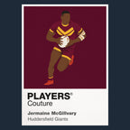 Jermaine McGillvary Huddersfield Giants rugby league hoodie navy