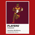 Jermaine McGillvary Huddersfield Giants rugby league T-shirt red