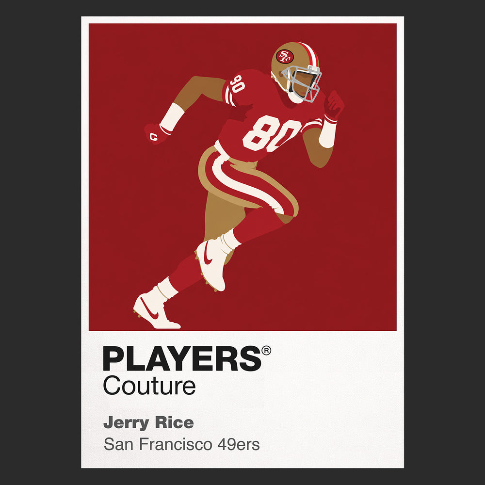 Jerry Rice 49ers American Football Icon Frame Men's T-Shirt