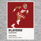Jerry Rice 49ers American Football Icon Frame Men's T-Shirt