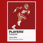 Jerry Rice 49ers American Football Icon Frame Men's T-Shirt