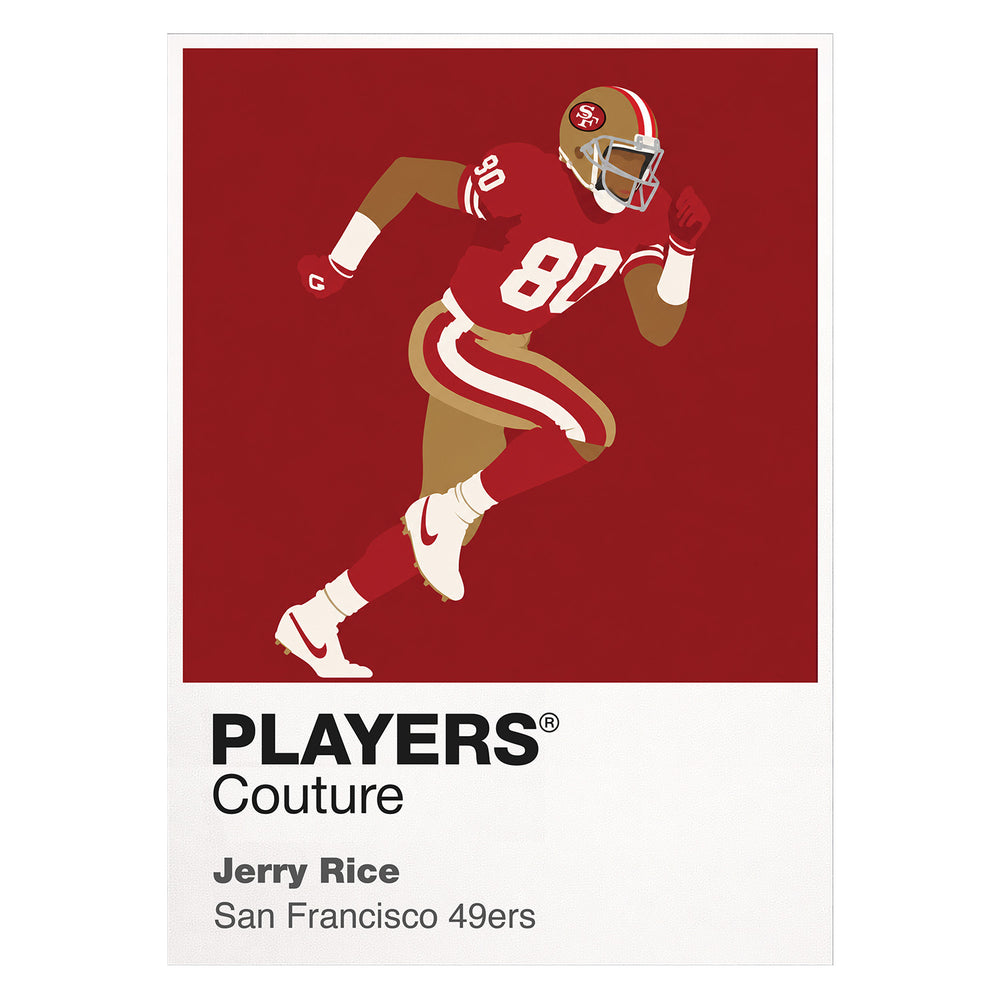 Jerry Rice 49ers American Football Icon Frame Men's T-Shirt