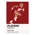 Jerry Rice 49ers American Football Icon Frame Men's T-Shirt