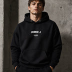 jessie-j name-print hoodie - black