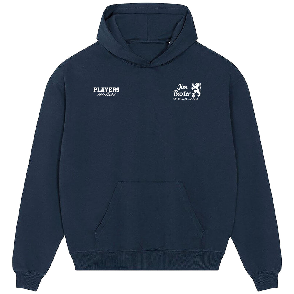 Jim Baxter Logo Players Couture Men's Casual Hoodie Navy