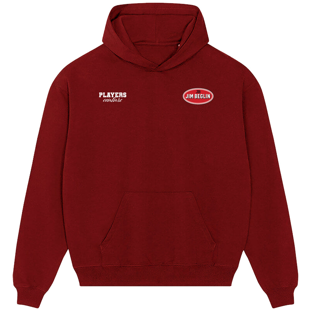 Jim Beglin Logo Players Couture Men's Casual Hoodie Red