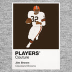 Jim Brown Cleveland Browns American Football Icon Frame Men's T-Shirt