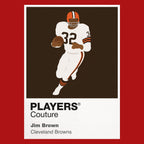 Jim Brown Cleveland Browns American Football Icon Frame Men's T-Shirt