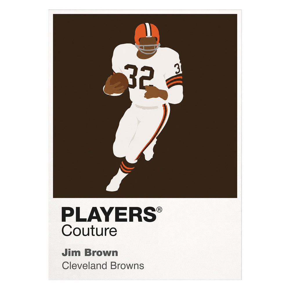 Jim Brown Cleveland Browns American Football Icon Frame Men's T-Shirt