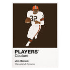 Jim Brown Cleveland Browns American Football Icon Frame Men's T-Shirt