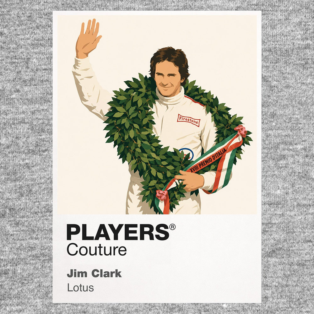 Jim Clark Lotus Formula 1 T-shirt – grey view