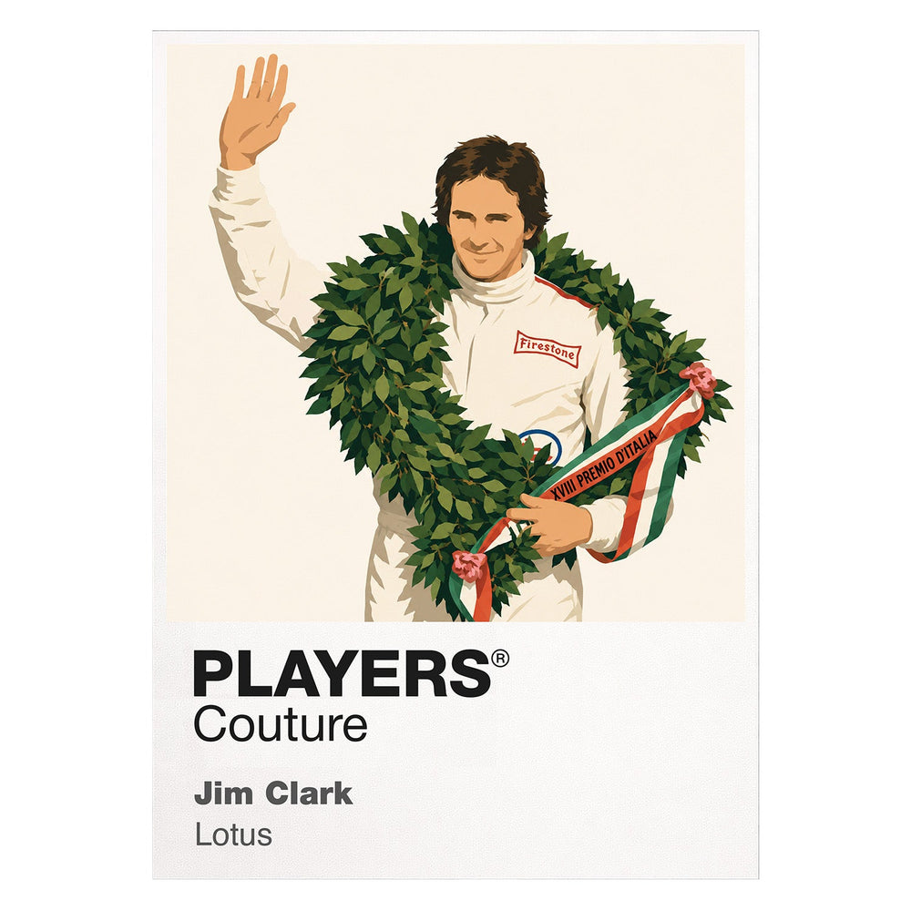 Jim Clark Lotus Formula 1 T-shirt – white view