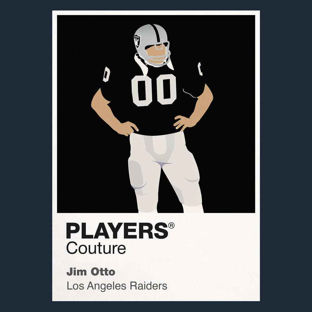 Jim Otto Raiders American Football Icon Frame Men's Hoodie