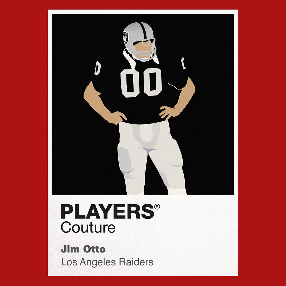 Jim Otto Raiders American Football Icon Frame Men's Hoodie