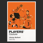Jimmy Bullard Hull City Icon Frame Men's Hoodie — Black Artwork