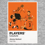 Jimmy Bullard Hull City Icon Frame Men's Hoodie — Gray Artwork