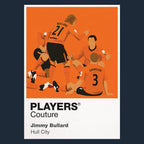Jimmy Bullard Hull City Icon Frame Men's Hoodie — Navy Artwork