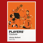 Jimmy Bullard Hull City Icon Frame Men's Hoodie — Red Artwork