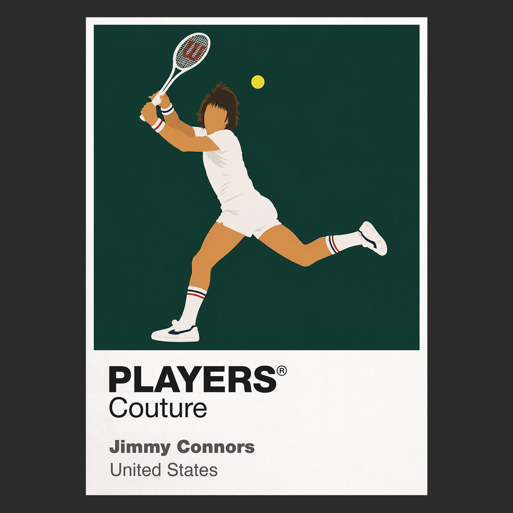 Jimmy Connors Tennis Icon Frame Men's T-Shirt