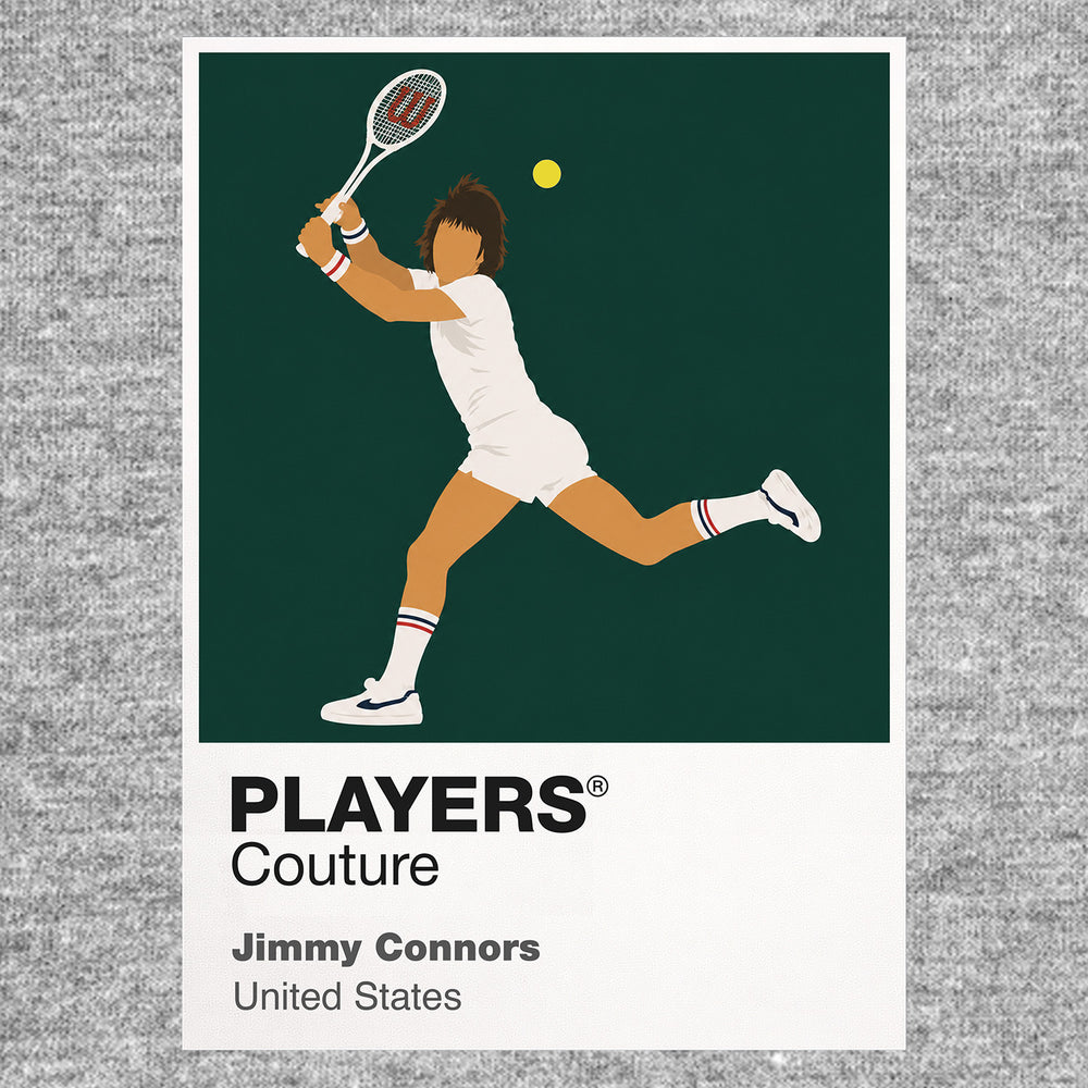 Jimmy Connors Tennis Icon Frame Men's T-Shirt