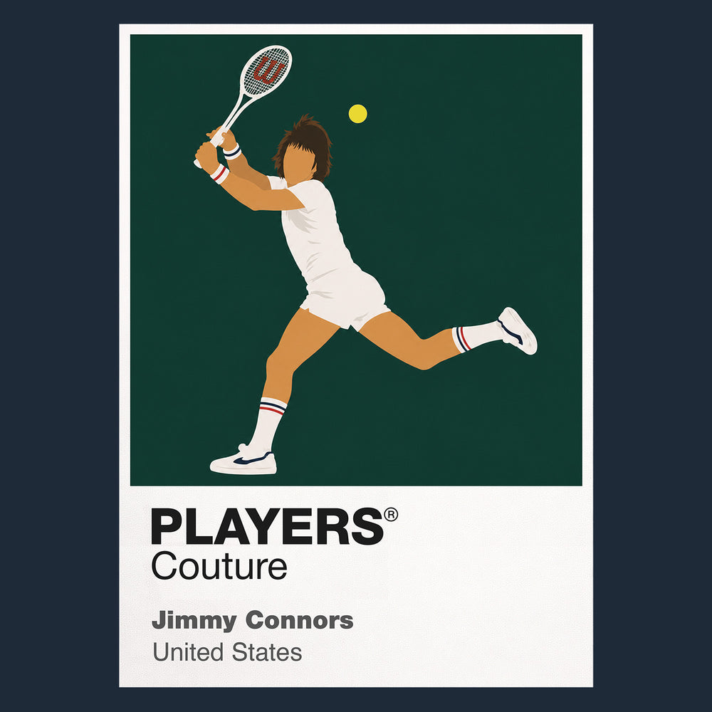 Jimmy Connors Tennis Icon Frame Men's T-Shirt